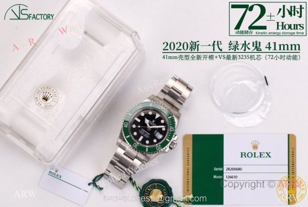 Swiss Grade 1 Rolex Green Submariner 1:1 VS 3235 New 41mm Watch 72 Power Reserve Swiss Grade 1 Rolex Green Submariner 1:1 VS 3235 New 41mm Watch 72 Power Reserve