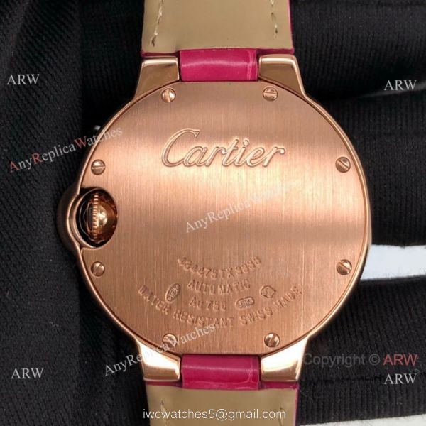Cartier Ballon Bleu 33mm Lady Rose Gold Diamond Watch Swiss Grade 1 Cartier Ballon Bleu 33mm Lady Rose Gold Diamond Watch Swiss Grade 1