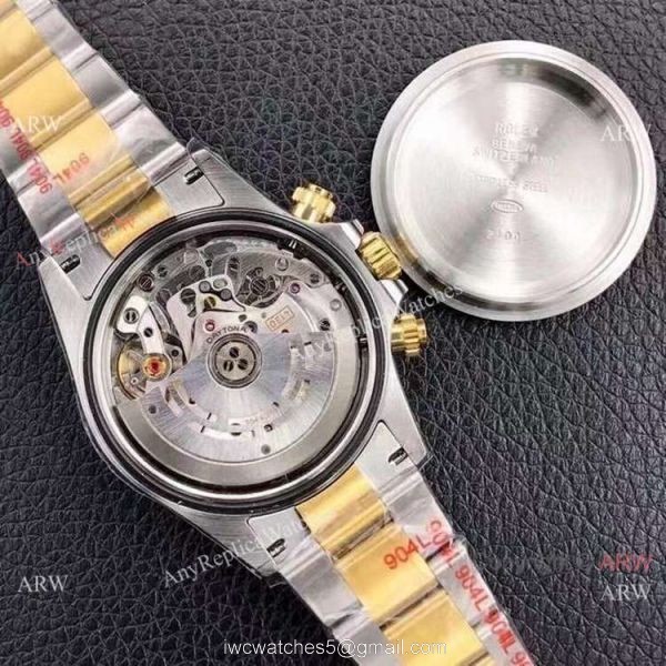 Custom Edition AAA Replica Rolex Daytona 1:1 Noob Factory 4130 Two Tone Black Diamond Custom Edition AAA Replica Rolex Daytona 1:1 Noob Factory 4130 Two Tone Black Diamond