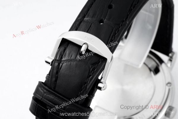 AI Factory Best Replica IWC Portofino Hand Wound 8 Days Moon Phase Watch SS White Dial AI Factory Best Replica IWC Portofino Hand Wound 8 Days Moon Phase Watch SS White Dial