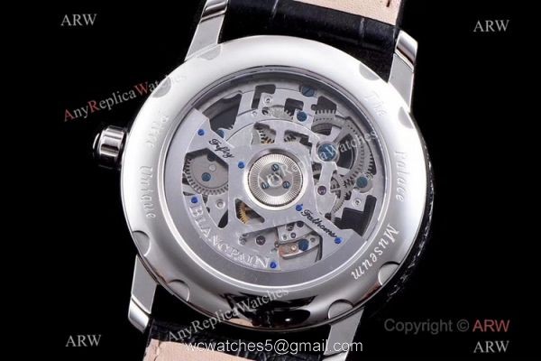 Super Clone Blancpain Fantasy Swiss Tourbillon Watch 43mm Black Leather Strap Super Clone Blancpain Fantasy Swiss Tourbillon Watch 43mm Black Leather Strap