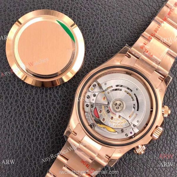 Super Clone Rolex Daytona Noob Swiss 4130 904L Rose Gold Chocolate Arabic Dial Watch Super Clone Rolex Daytona Noob Swiss 4130 904L Rose Gold Chocolate Arabic Dial Watch
