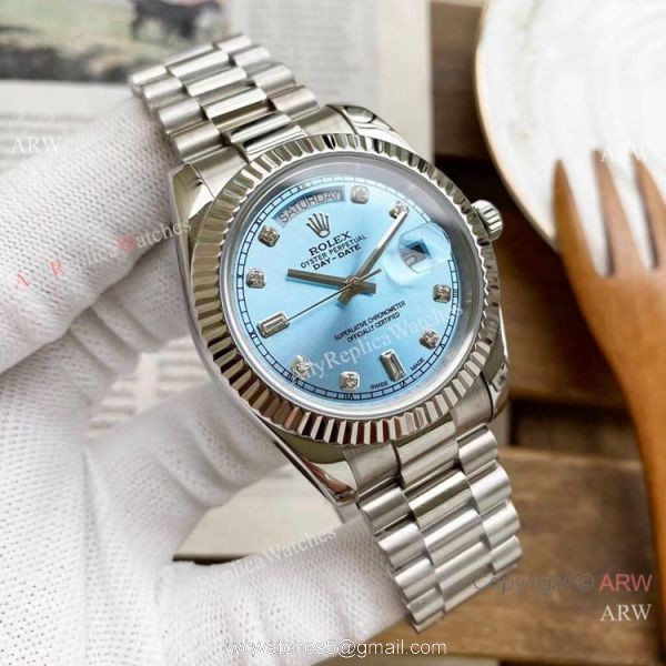 Replica Rolex Day Date President 40mm Watches Red Diamond Dial Replica Rolex Day Date President 40mm Watches Red Diamond Dial