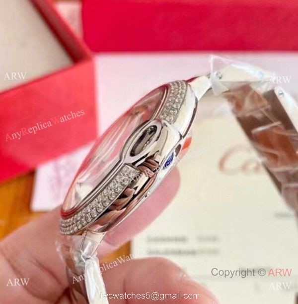 Clone Cartier Ballon Bleu Automatic Movement Watch 2-Tone Rose Gold Diamond Clone Cartier Ballon Bleu Automatic Movement Watch 2-Tone Rose Gold Diamond