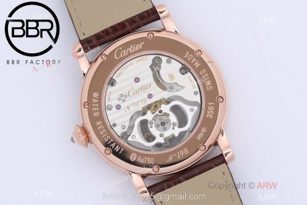 BBR Factory 1:1 Replica Cartier Rotonde De Tourbillon Watch Rose Gold 40mm BBR Factory 1:1 Replica Cartier Rotonde De Tourbillon Watch Rose Gold 40mm