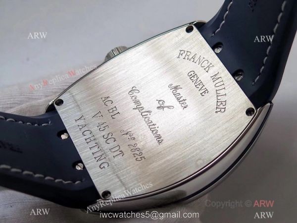ZF Factory AAA Replica Franck Muller Vanguard Yachting V45 Watch Blue Dial 9015 Movement ZF Factory AAA Replica Franck Muller Vanguard Yachting V45 Watch Blue Dial 9015 Movement