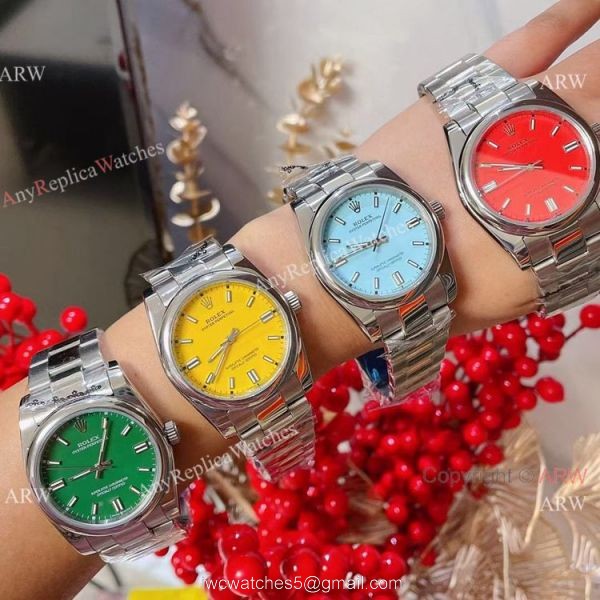Rolex Oyster Perpetual 36mm Watch Yellow Dial Quartz Movement Rolex Oyster Perpetual 36mm Watch Yellow Dial Quartz Movement