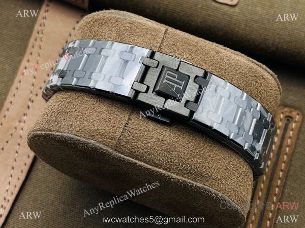 TW factory Audemars Piguet Royal Oak Blacksteel 41mm Watch Annual Calendar Face TW factory Audemars Piguet Royal Oak Blacksteel 41mm Watch Annual Calendar Face