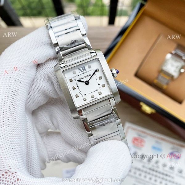 Best Copy Yellow Gold Cartier Ladies Tank Francaise Small Swiss Quartz Watch Best Copy Yellow Gold Cartier Ladies Tank Francaise Small Swiss Quartz Watch