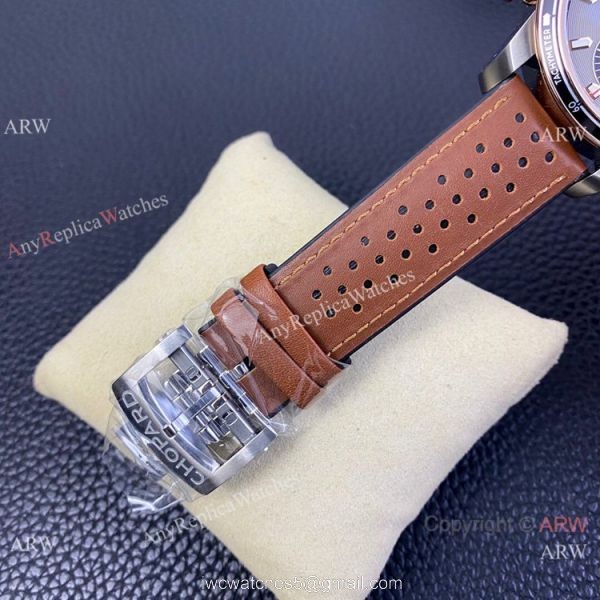Swiss Grade One Chopard Mille Miglia GTS Azzurro Chrono Watch Rose Gold Crown Swiss Grade One Chopard Mille Miglia GTS Azzurro Chrono Watch Rose Gold Crown