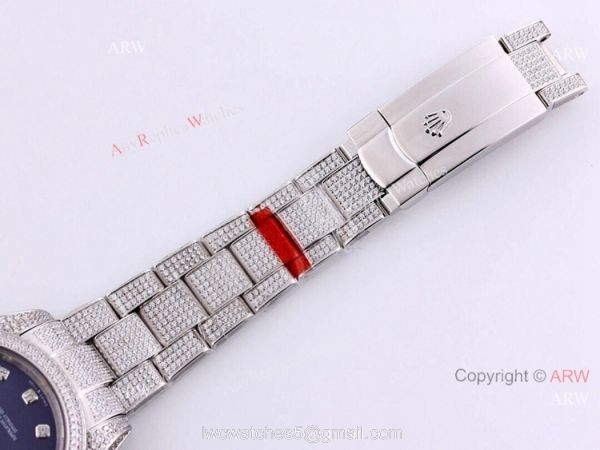 Full Diamond Rolex Datejust 126334 Blue Dial With Diamond Markers Knockoff Watch Full Diamond Rolex Datejust 126334 Blue Dial With Diamond Markers Knockoff Watch