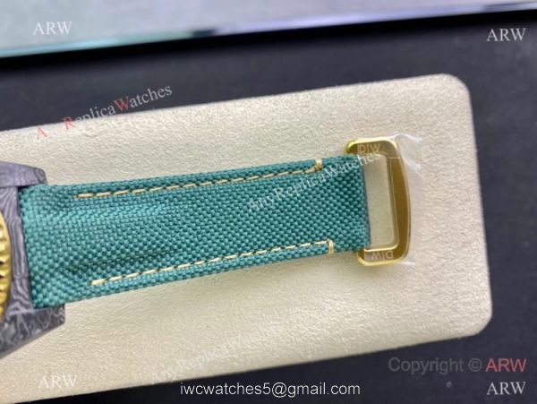 2021 Super Clone Rolex Diw GMT-Master 2 Watch JH Factory Cal.3186 Smoked Yellow Dial Green fabric Leather Strap 2021 Super Clone Rolex Diw GMT-Master 2 Watch JH Factory Cal.3186 Smoked Yellow Dial Green fabric Leather Strap