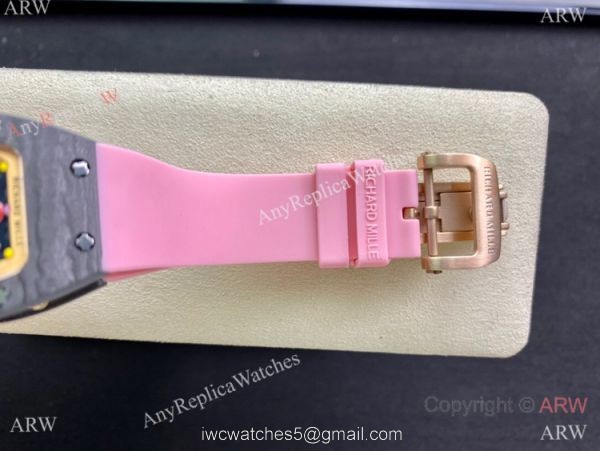 Swiss Replica Richard Mille RM007 BonBon Watch Carbon Case Swiss Replica Richard Mille RM007 BonBon Watch Carbon Case