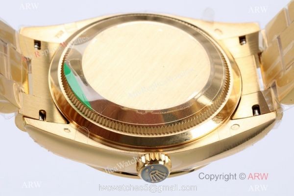 (EW) Swiss 1:1 Copy Rolex DayDate Center Diamond Watch All Gold 36mm (EW) Swiss 1:1 Copy Rolex DayDate Center Diamond Watch All Gold 36mm