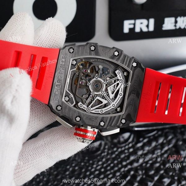 Best Richard Mille Replica Watches RM 11-03 Red Rubber Band Carbon Fiber Watch Automatic Best Richard Mille Replica Watches RM 11-03 Red Rubber Band Carbon Fiber Watch Automatic
