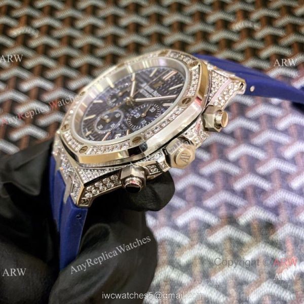 Iced Out Audemars Piguet Royal Oak Chronograph Watches 42mm for Men Iced Out Audemars Piguet Royal Oak Chronograph Watches 42mm for Men