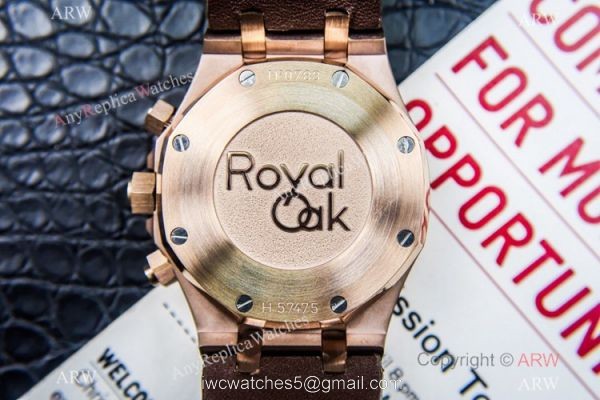 Grade 1A Copy Audemars Piguet Royal Oak Chronograph 7750 Watch Chocolate Dial Brown Leather Strap Grade 1A Copy Audemars Piguet Royal Oak Chronograph 7750 Watch Chocolate Dial Brown Leather Strap