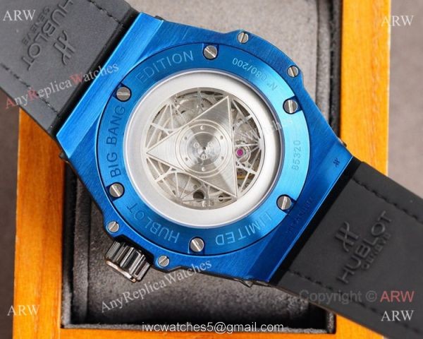 Z Factory Swiss Copy Hublot Sang Bleu 45mm Watch Blue Case Citizen Automatic Z Factory Swiss Copy Hublot Sang Bleu 45mm Watch Blue Case Citizen Automatic