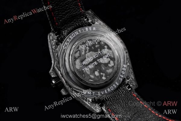 2021 New Rolex DiW Forged Carbon GMT-Master II Custom Wrist JH Factory Cal.3186 Red Version 2021 New Rolex DiW Forged Carbon GMT-Master II Custom Wrist JH Factory Cal.3186 Red Version