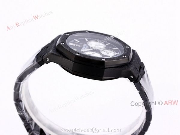 New Frosted Gold AP Watch Royal Oak All Black Chronograph Dial For Men Size 41mm High End Replica New Frosted Gold AP Watch Royal Oak All Black Chronograph Dial For Men Size 41mm High End Replica