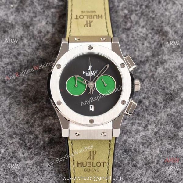 2021 New Copy Hublot Classic Fusion 43mm Watch Onyx Dial Green Subdials 2021 New Copy Hublot Classic Fusion 43mm Watch Onyx Dial Green Subdials