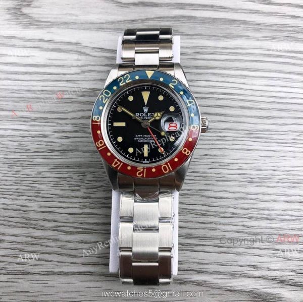 Replica Vintage Rolex GMT-Master 6542 Black Face Asia 2836 Automatic Watch Replica Vintage Rolex GMT-Master 6542 Black Face Asia 2836 Automatic Watch