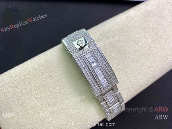 Swiss Copy Rolex Iced Out Submariner 2836 Watch 904L Stainless Steel Blue Face Swiss Copy Rolex Iced Out Submariner 2836 Watch 904L Stainless Steel Blue Face