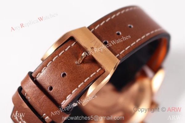 ZF Factory V2 IWC Pilots Chronograph IWC3777 Rose Gold Case Bucherer Blue Dial ZF Factory V2 IWC Pilots Chronograph IWC3777 Rose Gold Case Bucherer Blue Dial