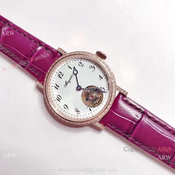 New Copy Breguet Classique Tourbillon Diamond Case Watch Women 32mm New Copy Breguet Classique Tourbillon Diamond Case Watch Women 32mm