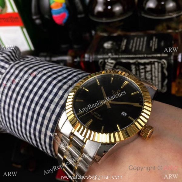 Tudor Geneve m12510 Copy Watches Two Tone Champagne Dial Tudor Geneve m12510 Copy Watches Two Tone Champagne Dial