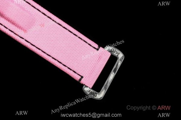 NEW! TW Factory Rolex DIW Carbon Daytona Copy Watch 7750 Pink Fabric Leather Strap NEW! TW Factory Rolex DIW Carbon Daytona Copy Watch 7750 Pink Fabric Leather Strap