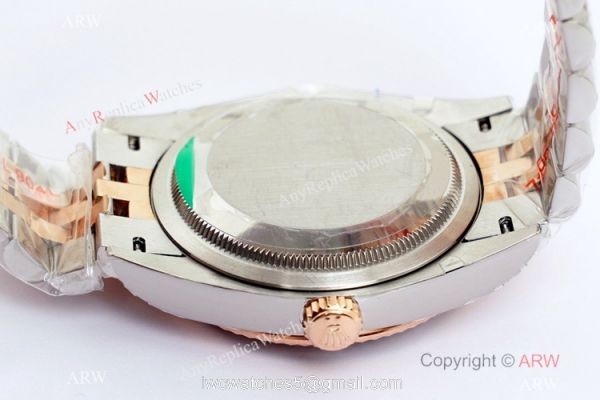(EW)2021 New Rolex Datejust 36 EWF 3235 Watch Two Tone Rose Gold Silver Motif Dial (EW)2021 New Rolex Datejust 36 EWF 3235 Watch Two Tone Rose Gold Silver Motif Dial