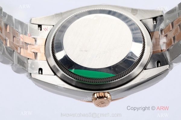 (EW)2021 New Rolex Datejust 36mm EWF 3235 Watch 2-Tone Rose Gold Gray Palm Dial AAA Replica (EW)2021 New Rolex Datejust 36mm EWF 3235 Watch 2-Tone Rose Gold Gray Palm Dial AAA Replica