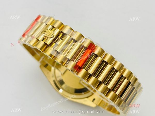 EW Factory V2 Rolex Day Date 40 Yellow Gold Green Gradient Watch with nfc card Super Clone EW Factory V2 Rolex Day Date 40 Yellow Gold Green Gradient Watch with nfc card Super Clone