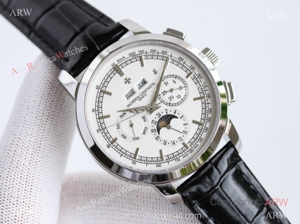 TW Factory Copy Vacheron Constantin Traditionnelle Chronograph Perpetual Calendar Watch White Mop Dial TW Factory Copy Vacheron Constantin Traditionnelle Chronograph Perpetual Calendar Watch White Mop Dial