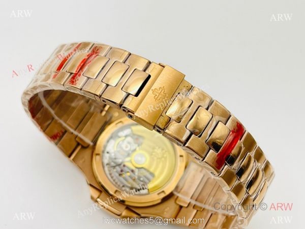 PFF Factory V4 Patek Philippe Nautilus Replica Watch Swiss 9015 Rose Gold Brown Dial PFF Factory V4 Patek Philippe Nautilus Replica Watch Swiss 9015 Rose Gold Brown Dial