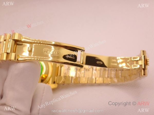 Iced Out Rolex Day-Date Presidential Yellow Gold Watch 36mm Iced Out Rolex Day-Date Presidential Yellow Gold Watch 36mm