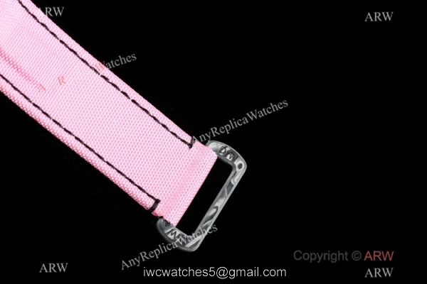 New! TW Swiss Rolex Carbon-Lime Daytona 7750 Watch Pink Fabric Leather Band New! TW Swiss Rolex Carbon-Lime Daytona 7750 Watch Pink Fabric Leather Band