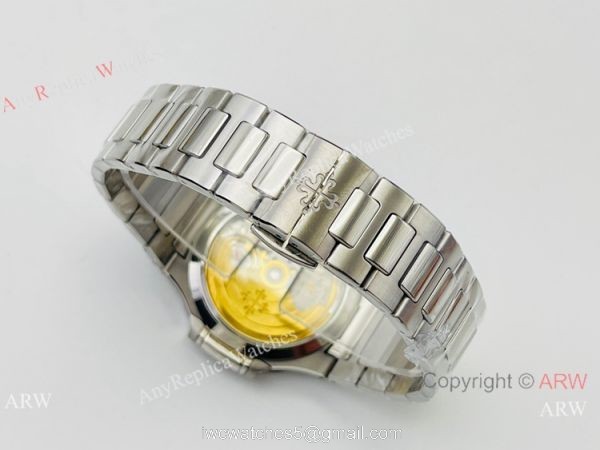 3K Factory 1:1 Replica Patek Philippe Nautilus Ladies 34 Watch Silver Steel Gray Dial 3K Factory 1:1 Replica Patek Philippe Nautilus Ladies 34 Watch Silver Steel Gray Dial