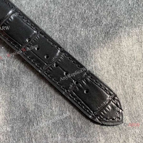 Swiss Copy Rolex Cellini Dual Time 3180 Movement Watch Silver Dial Black Leather Strap Swiss Copy Rolex Cellini Dual Time 3180 Movement Watch Silver Dial Black Leather Strap