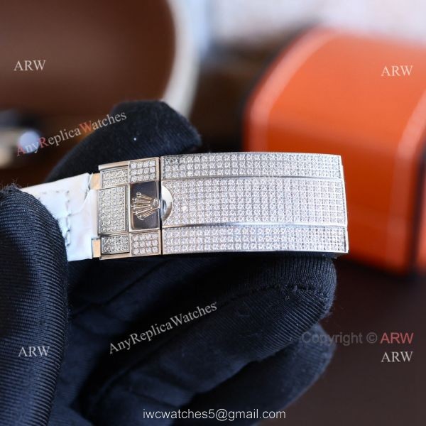Fake Rolex Submariner Rainbow Bezel Black Dial leather Strap Watch Fake Rolex Submariner Rainbow Bezel Black Dial leather Strap Watch