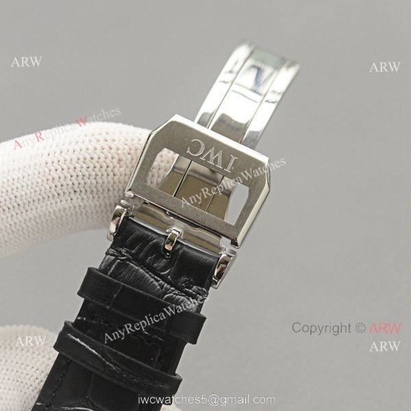 Top Replica IWC Portuguese Black Face 42 MM Men Moonphase Watch Top Replica IWC Portuguese Black Face 42 MM Men Moonphase Watch