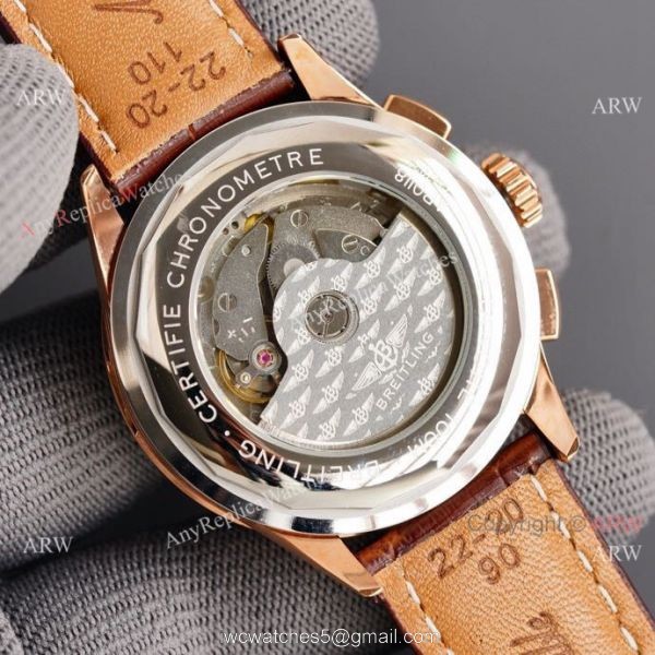 Copy Breitling Premier B01 Rose Gold Case Brown Leather Strap 42MM Men Watch Copy Breitling Premier B01 Rose Gold Case Brown Leather Strap 42MM Men Watch
