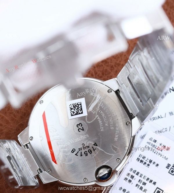 Copy Balloon Blue Cartier Silver Face 42mm Stainless Steel Strap Watch Copy Balloon Blue Cartier Silver Face 42mm Stainless Steel Strap Watch