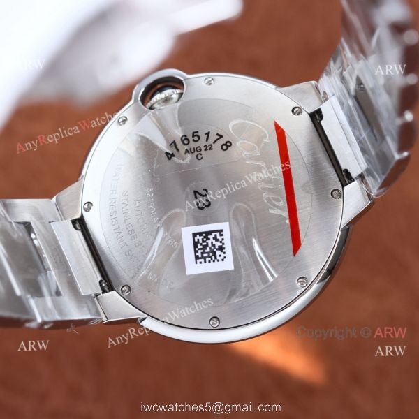Copy Balloon Blue Cartier Diamond Bezel Silver Face 42mm Automatic Watch Copy Balloon Blue Cartier Diamond Bezel Silver Face 42mm Automatic Watch