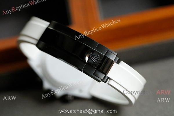 New! Swiss Replica Rolex Daytona AET Modified White Ceramic Black Crown watch A7750 Movement New! Swiss Replica Rolex Daytona AET Modified White Ceramic Black Crown watch A7750 Movement