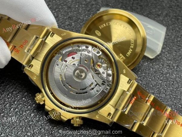 Noob Factory 1:1 Cal.4130 Rolex Daytona Yellow Gold White watch Replica 40mm Noob Factory 1:1 Cal.4130 Rolex Daytona Yellow Gold White watch Replica 40mm