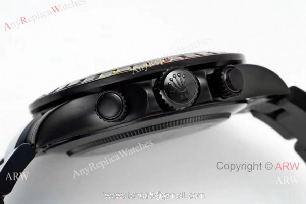 NEW! Noob Factory 4130 Rolex Daytona Blaken &8216;Black Venom Rainbow Bezel Watch 40mm NEW! Noob Factory 4130 Rolex Daytona Blaken &8216;Black Venom Rainbow Bezel Watch 40mm