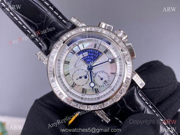 Super Clone Breguet Marine Chronograph Cal.583Q-1 Silver Dial Watch 42mm Super Clone Breguet Marine Chronograph Cal.583Q-1 Silver Dial Watch 42mm