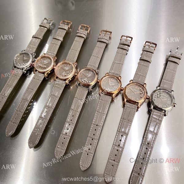 Knockoff Chopard Happy Sport Watch Rhodium Grey Rose Gold quartz Knockoff Chopard Happy Sport Watch Rhodium Grey Rose Gold quartz